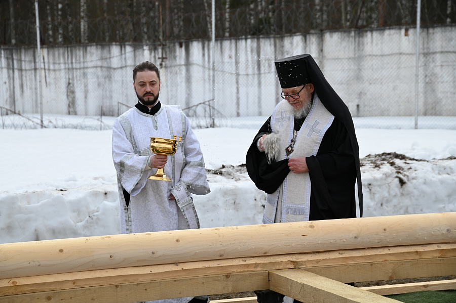 Закладка храма на территории КП-3 г. Электростали